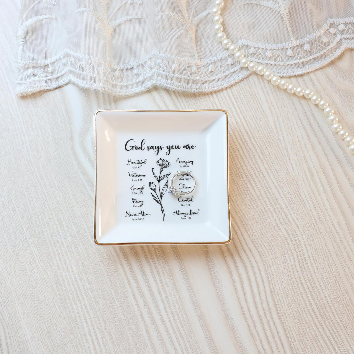 HOME SMILE Christian Gifts for Women Christmas Birthday,Inspirational Gifts for Friends, Religious Spiritual Gifts for Mom Girl Female Coworker Sister Christian