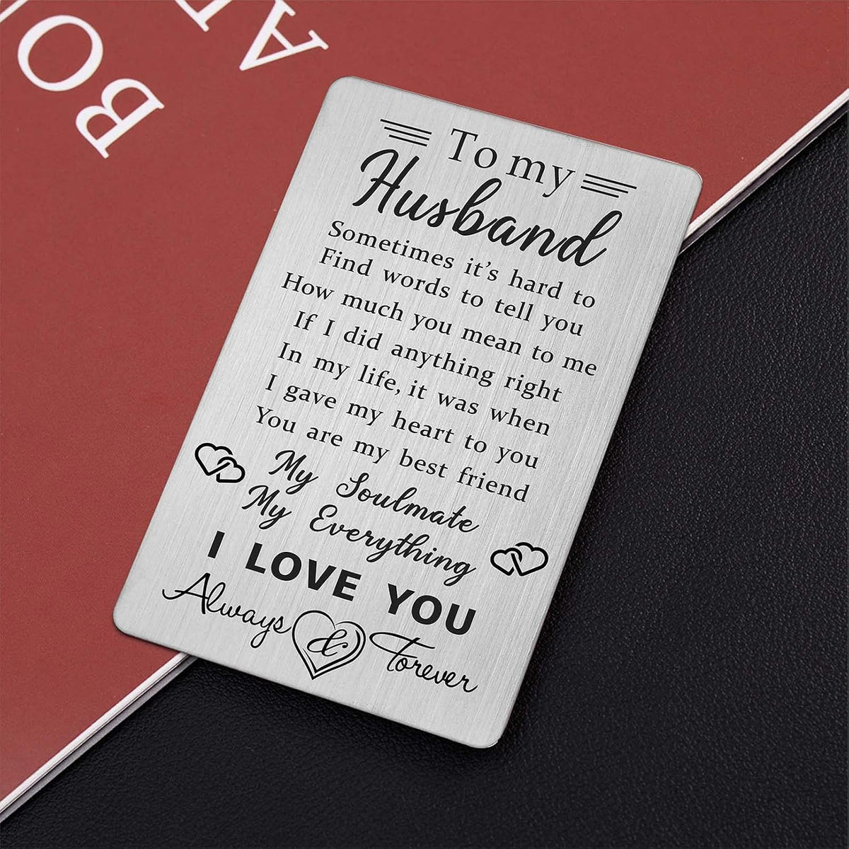 To My Husband Wallet Card, Anniversary Cards for Husband Birthday Gifts