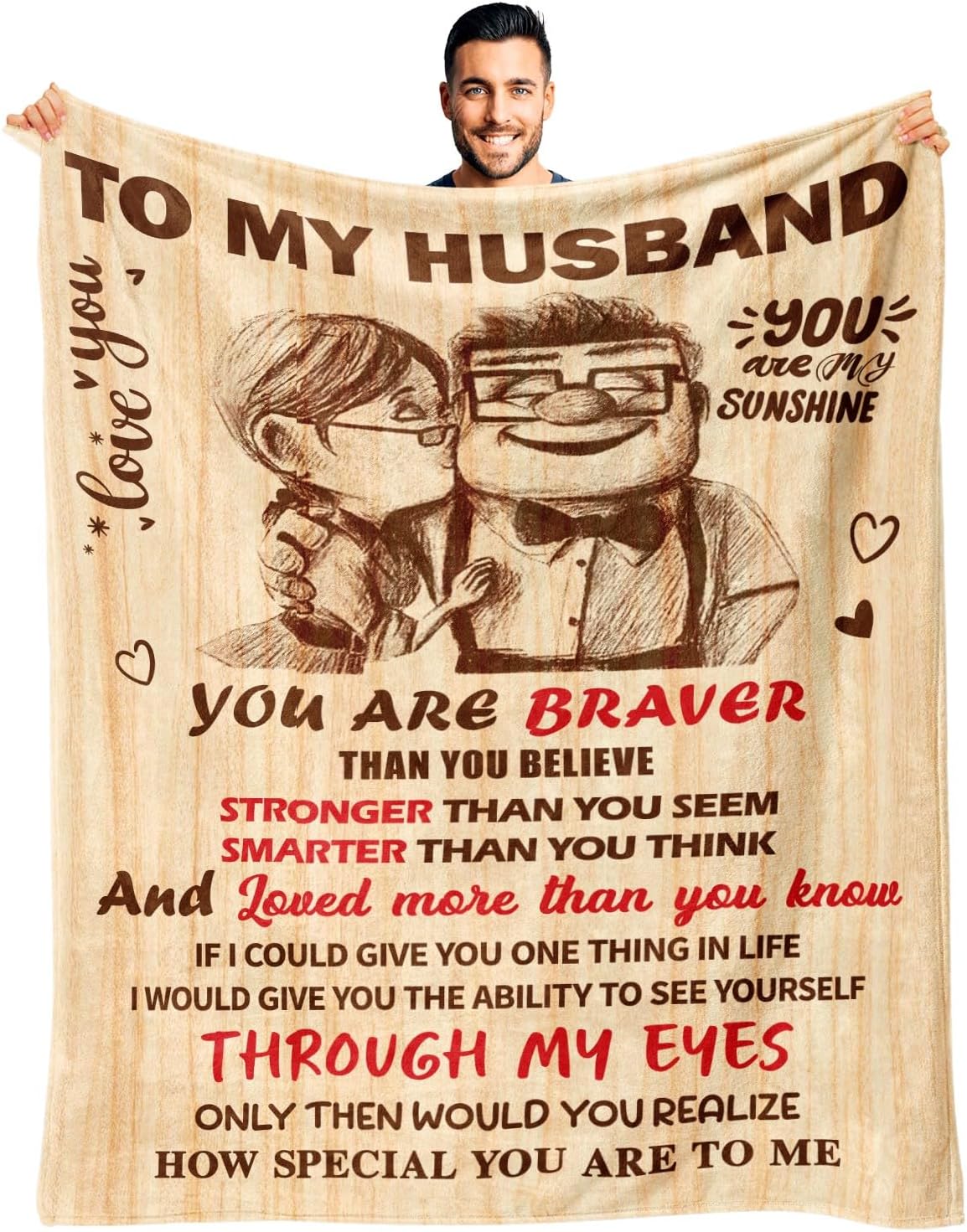 Anniversary Wedding Gifts for Husband, To My Husband Blanket 50" x 60"