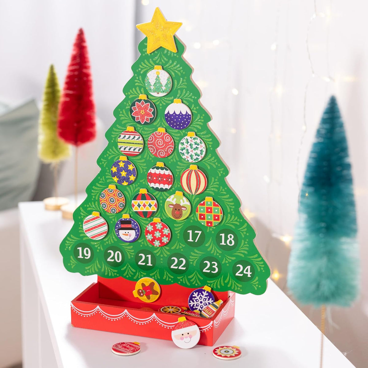 Melissa & Doug Countdown to Christmas Wooden Advent Calendar