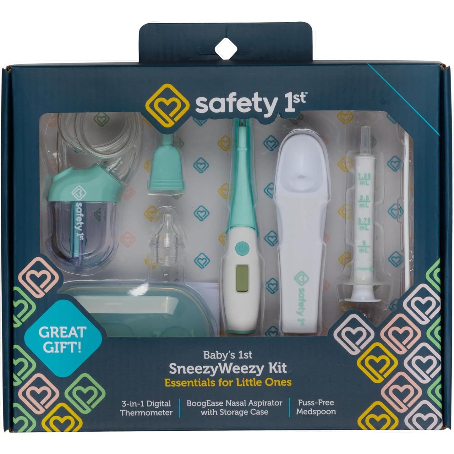 Baby Healthcare Kit – Nasal Aspirator, Thermometer & Spoon