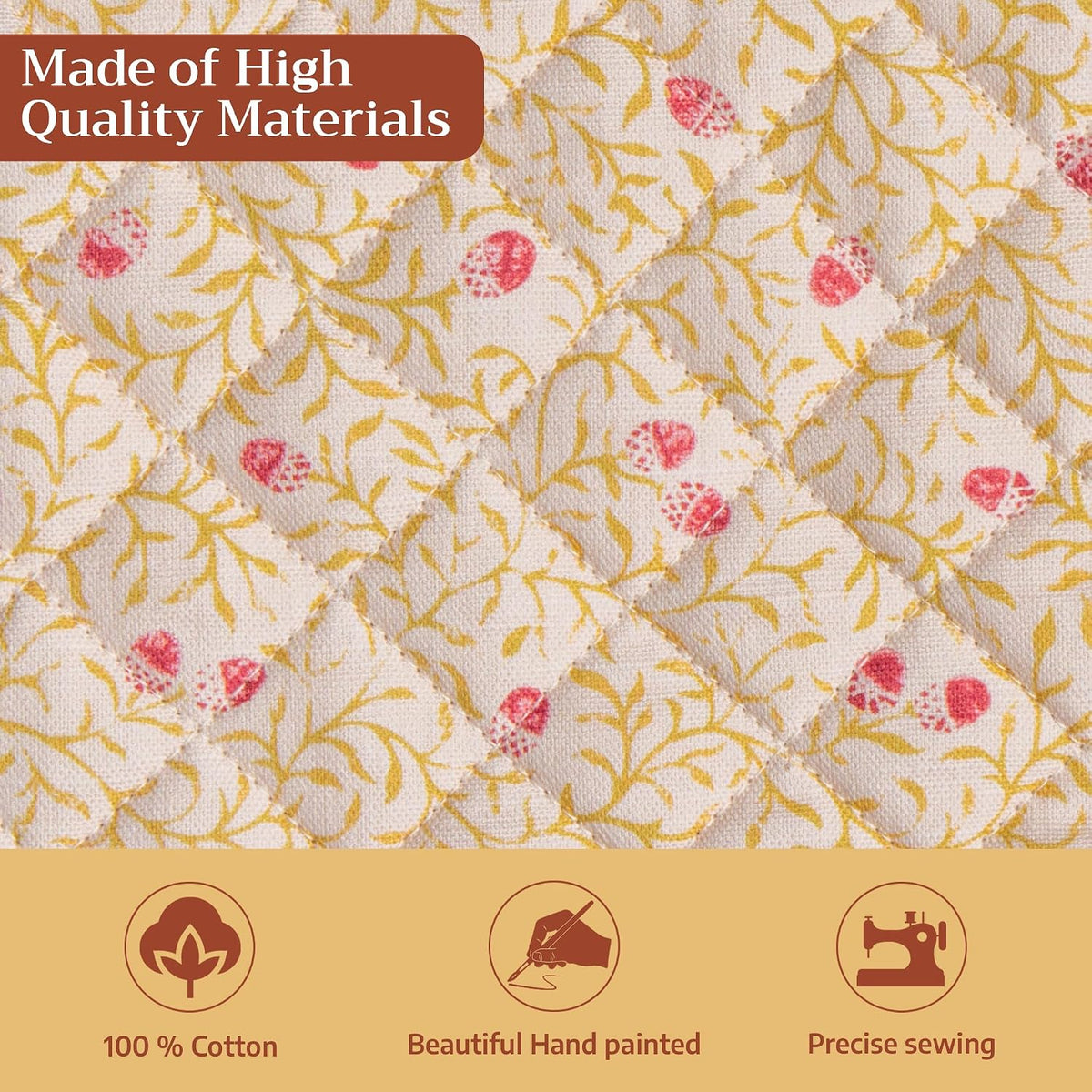 Maison d' Hermine Pot Holders 100% Cotton Potholders (8" x 8", Pack of 2)