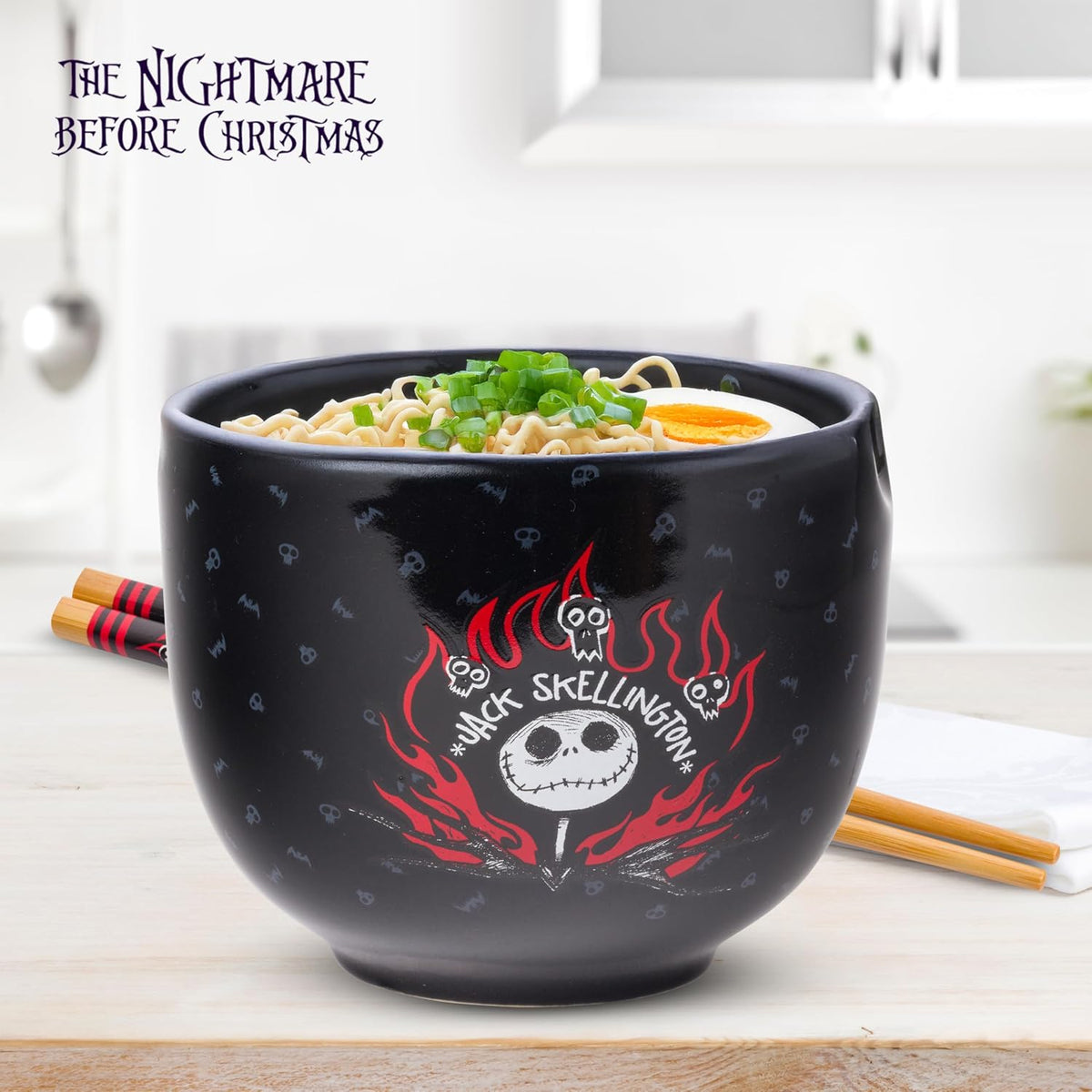 Silver Buffalo Disney The Nightmare Before Christmas, Ramen Bowl, 20oz