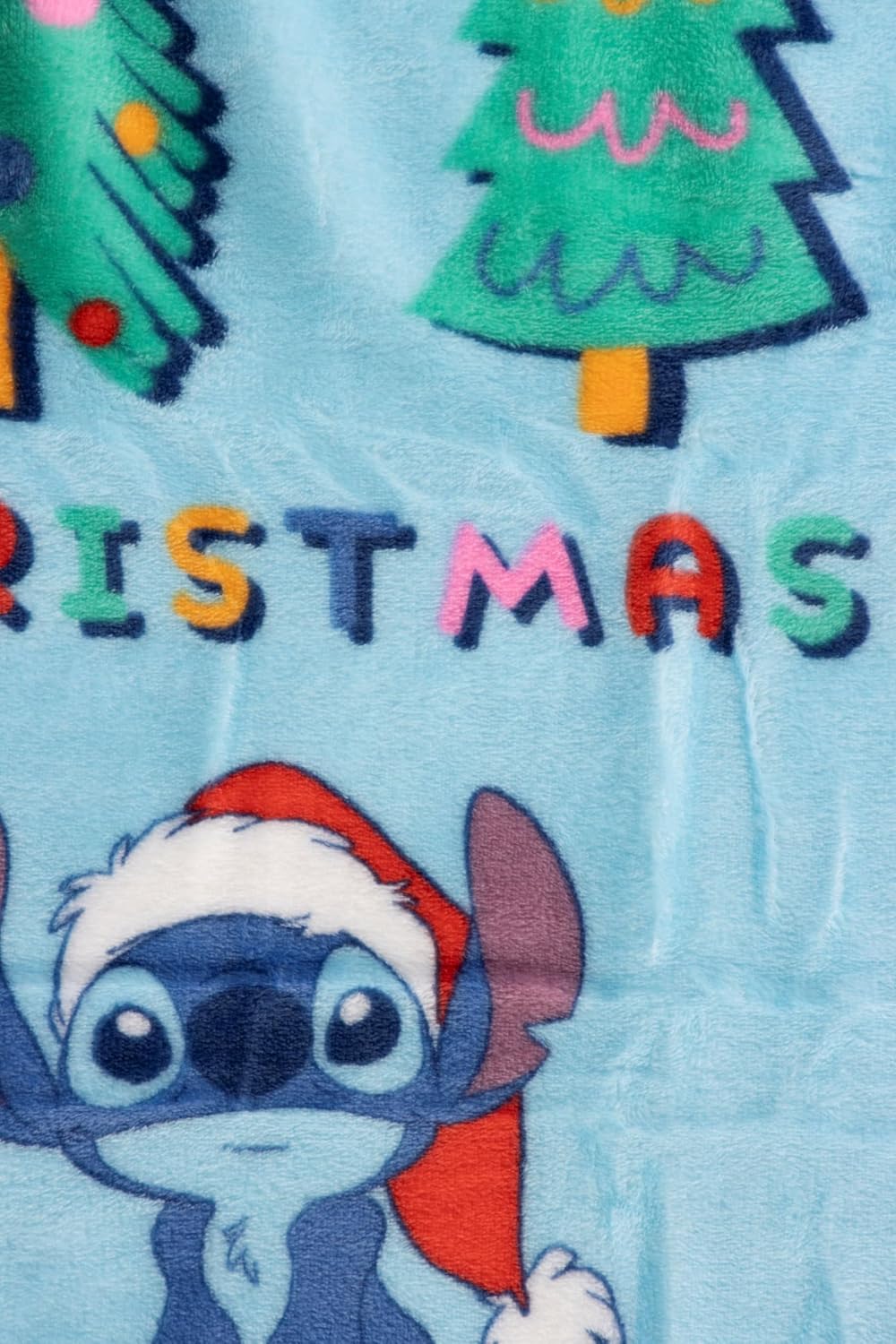 Jay Franco Kids Christmas Hugger Set â€“ 12" Plush Pillow Buddy & 46" x 60" Fleece Throw Blanket, Ultra-Soft Bedding & Travel Set, Holiday Bedroom & Couch DÃ©cor, Blue - Stitch