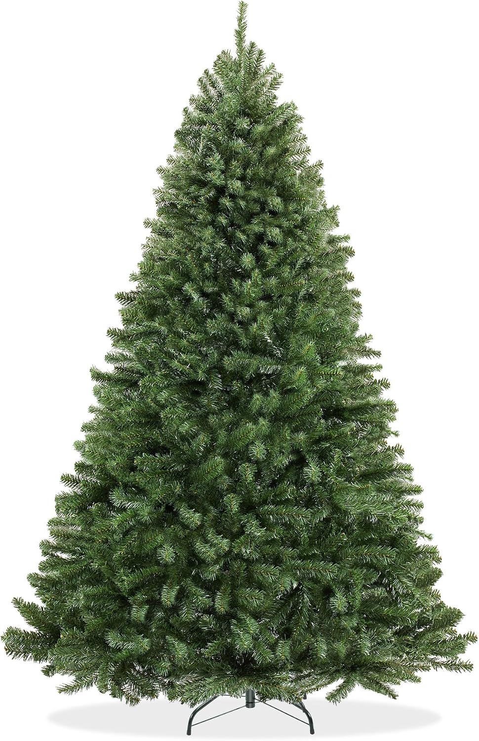 Casafield 4.5FT Realistic Green Spruce Unlit Artificial Holiday Christmas Tree with Sturdy Metal Stand