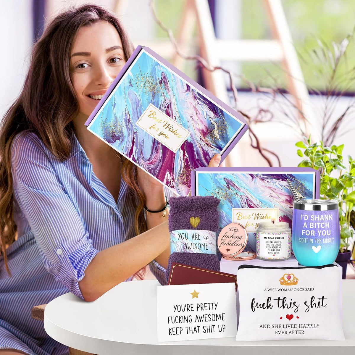 Birthday Gifts for Women Best Friend, Friendship Gift for Her, BFF Gifts for Friend Sister Bestie, Cool Gift Box for Women Female Friends Mothers Day Christmas Birthday