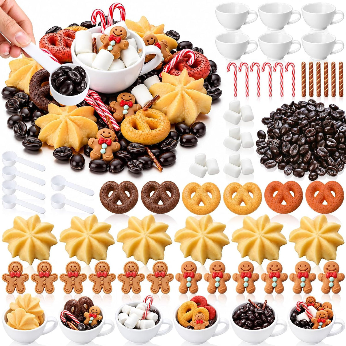 266 Pcs Hot Cocoa Christmas Sensory Bin Items Winter Sensory Toys
