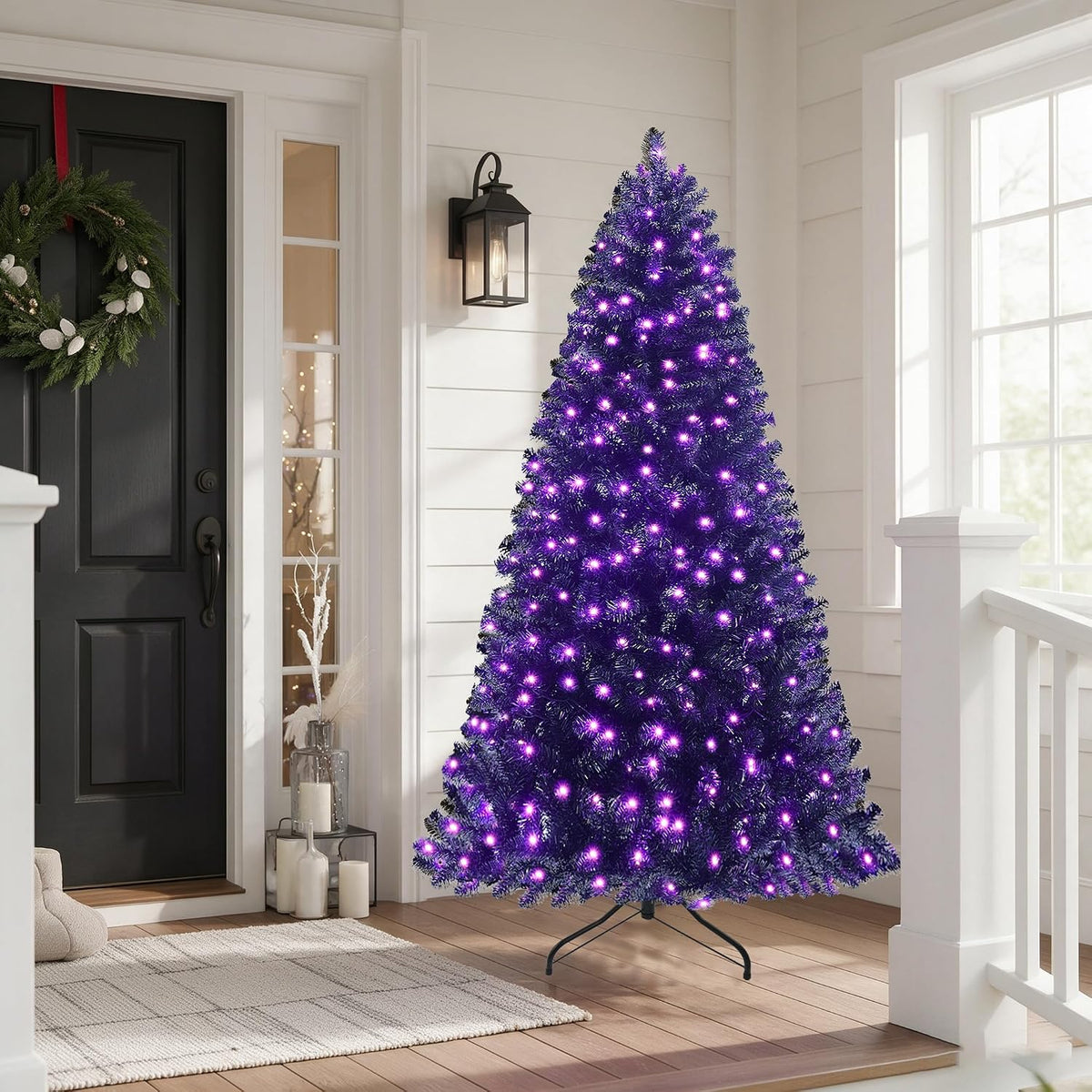 6FT Artificial Black Halloween Christmas Tree
