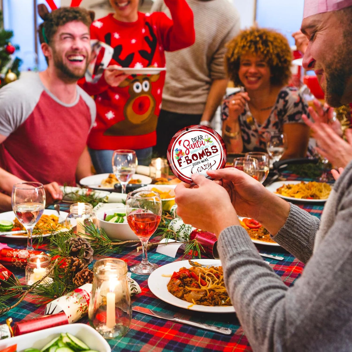 SICOHOME Funny Christmas Ornament 2026 - Funny Ornaments for Adults