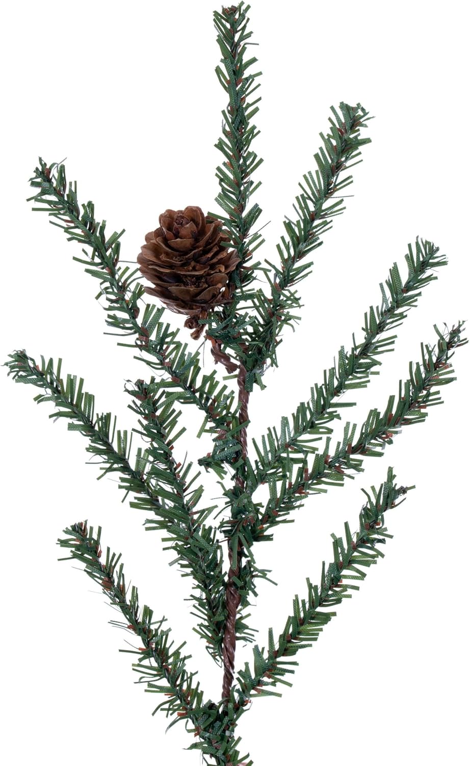Vickerman 30" Caramel Pine Artificial Christmas Tree Unlit- Featuring 684 PVC Tips - Pine Cone Accented - Seasonal Indoor Home Decor with Decorative Burlap Base