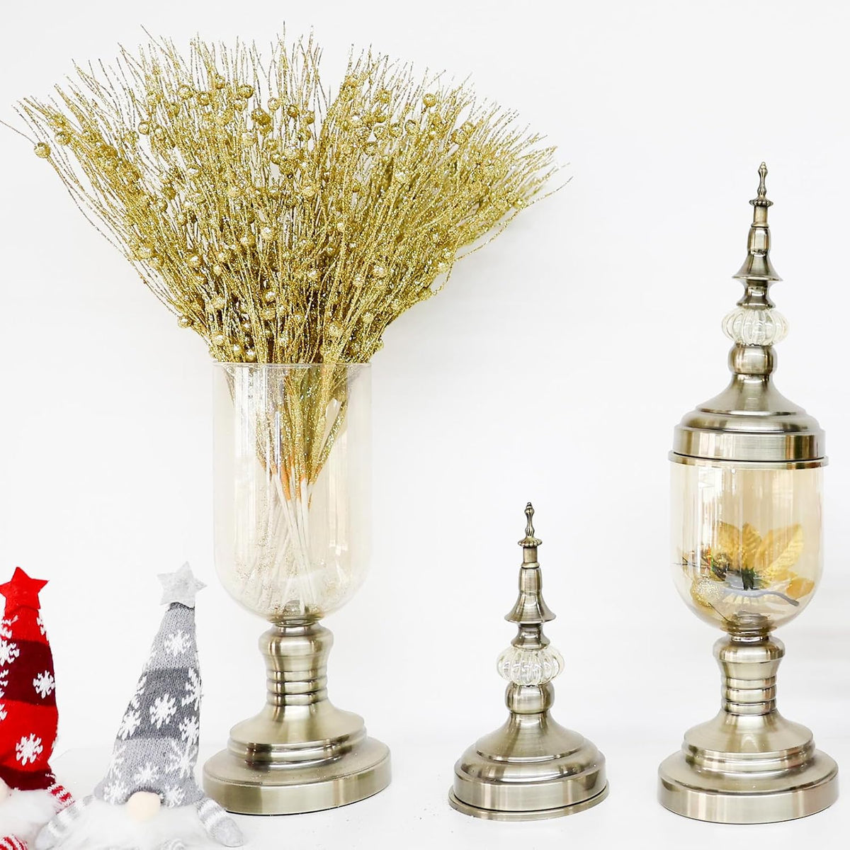joyhalo 24 Pack Gold Christmas Tree Picks and Sprays