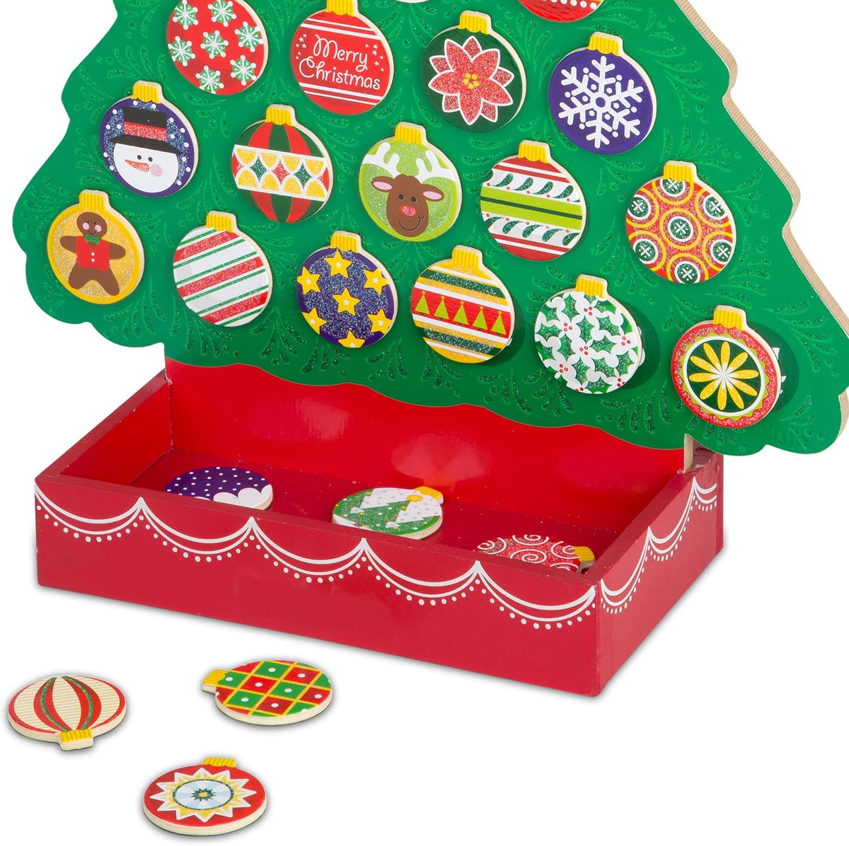 Melissa & Doug Countdown to Christmas Wooden Advent Calendar