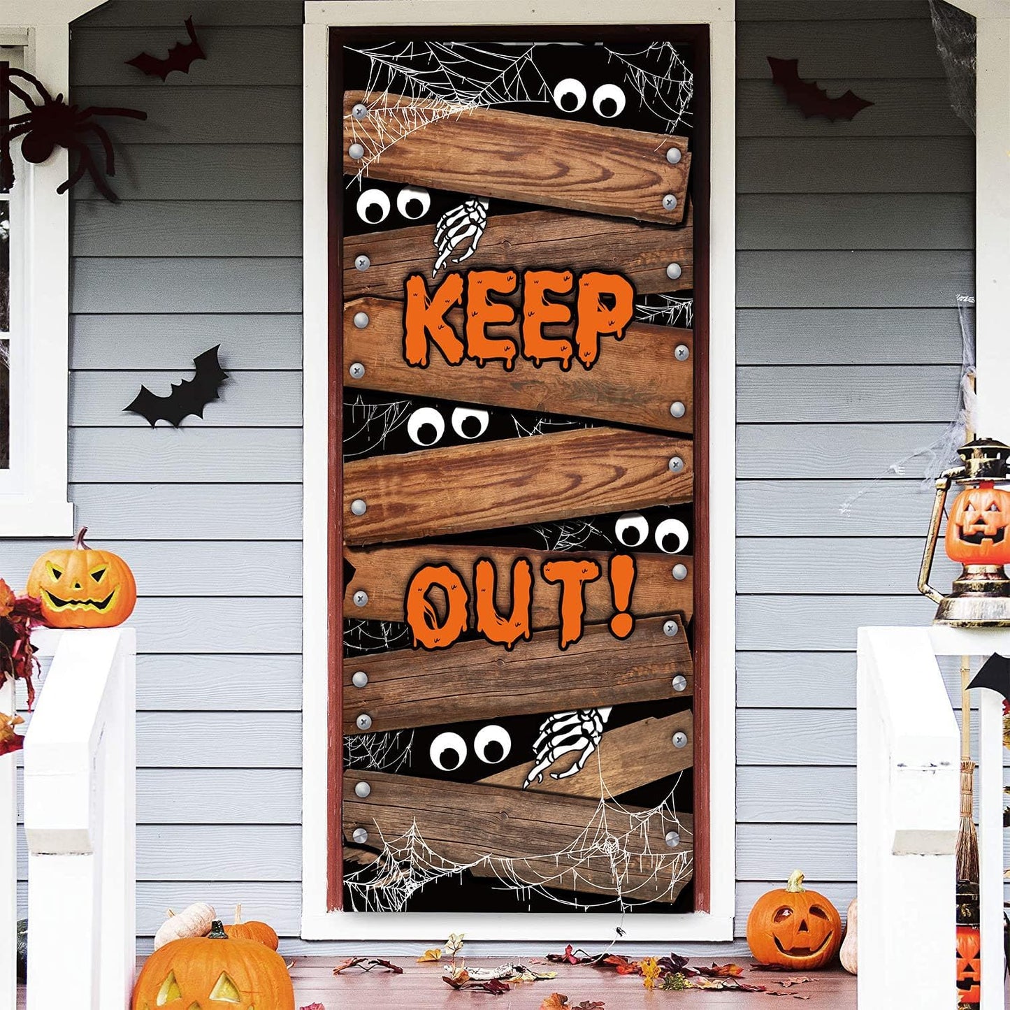 Halloween Door Cover Large Fabric Decoration | USA Decoration®