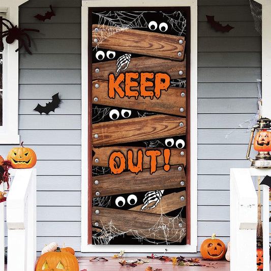 Halloween Door Cover Large Fabric Decoration | USA Decoration®