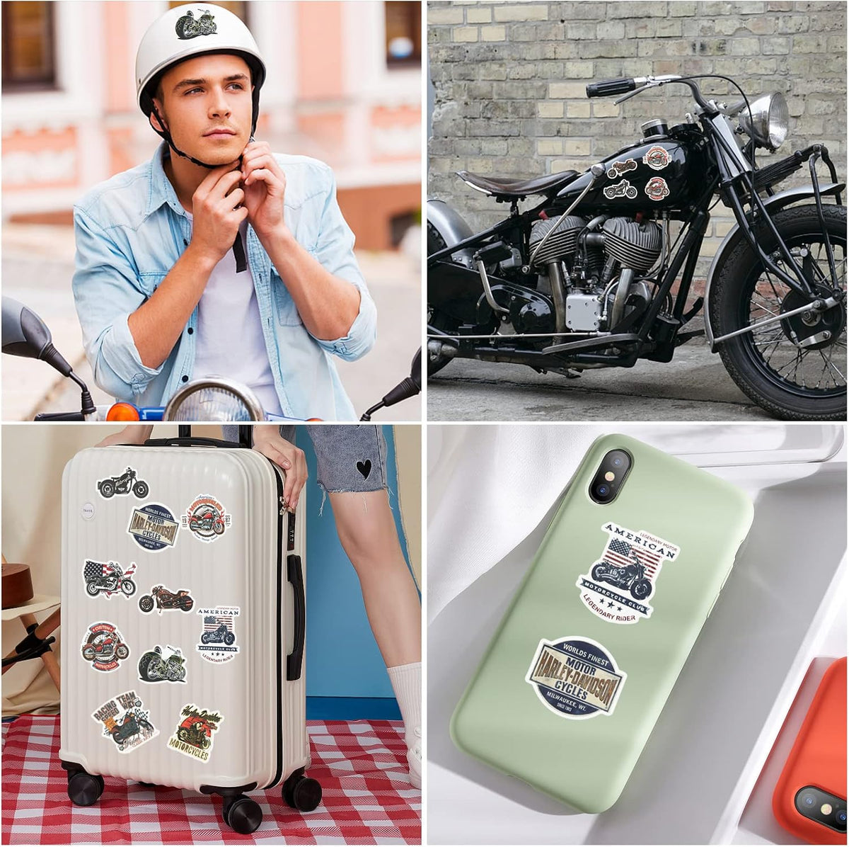 Motorcycle Bottle Opener Gifts for Men Dad, Vintage Motorbike Beer Bottle Opener with Gift Box, Cool Biker Gifts for Husband Grandpa Boyfriend, Fathers Day Christmas Birthday Stocking Stuffers