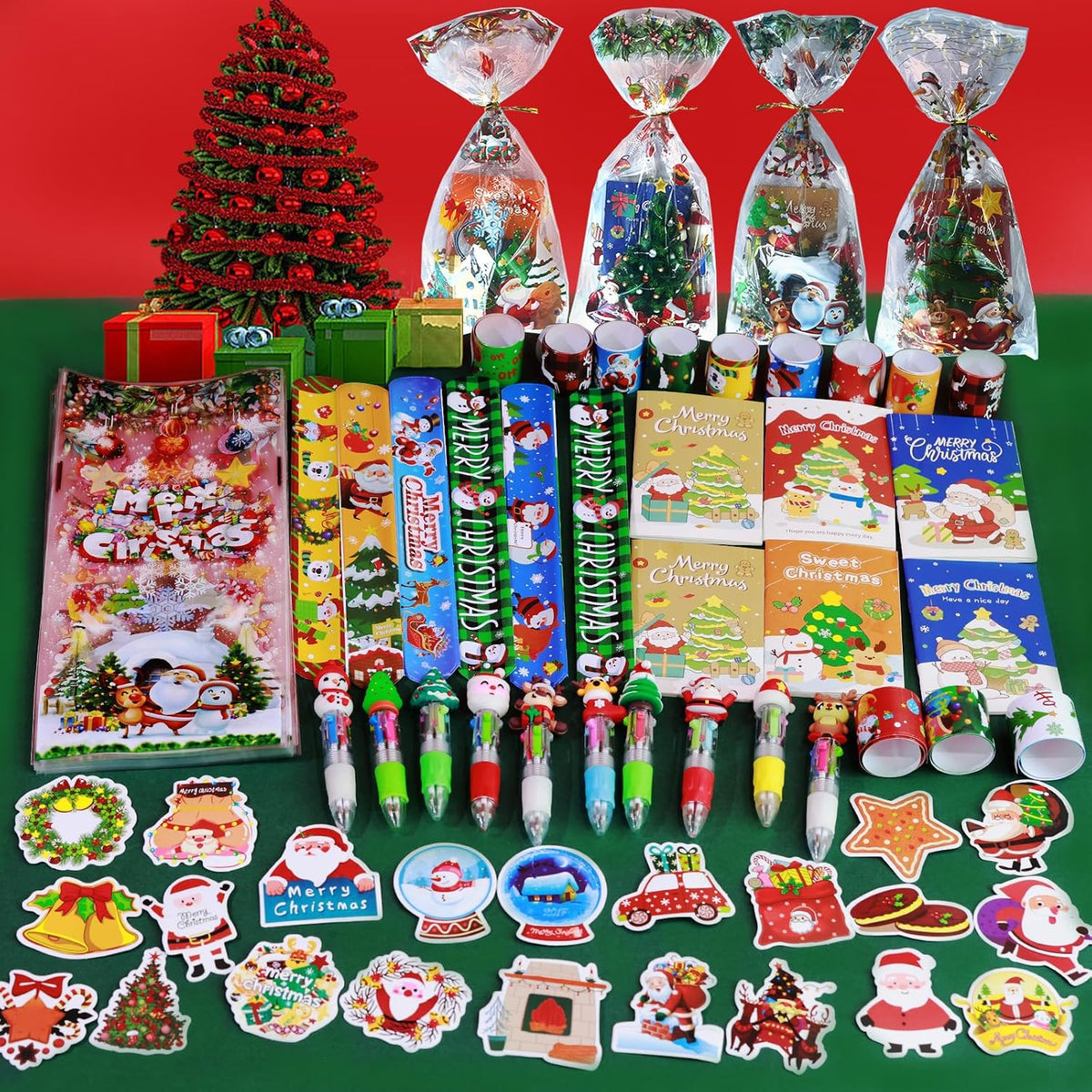 Christmas School Stationery Party Favors, 24 Pack Christmas Classroom Gifts