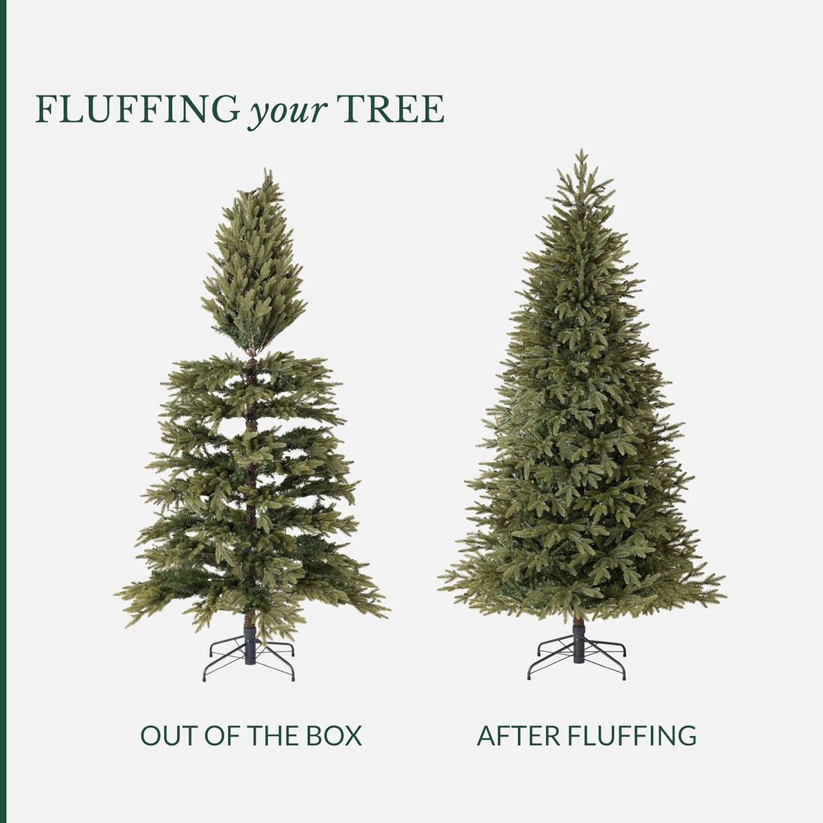 Balsam Hill Stratford Spruce - Slim Artificial Christmas Tree with True Needle Foliage & Premium Stand for Small Spaces, Clear Incandescent, 9ft