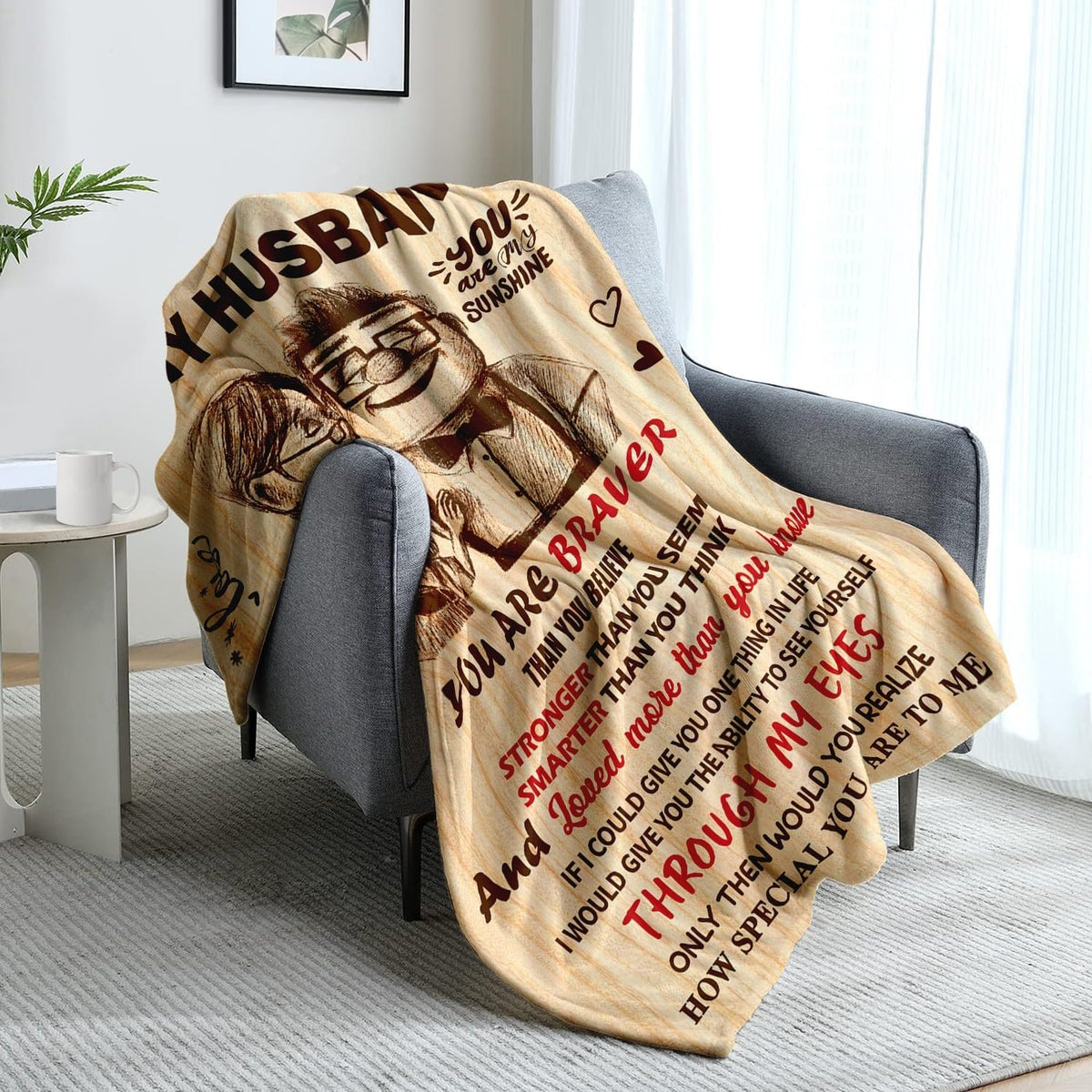 Anniversary Wedding Gifts for Husband, To My Husband Blanket 50" x 60"