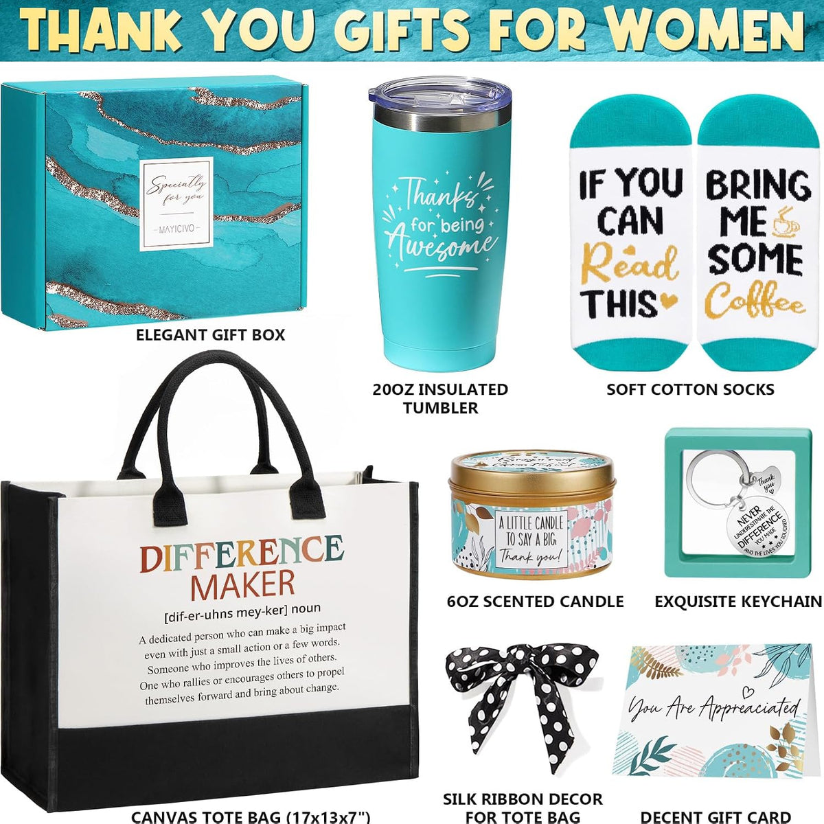 Thank You Gifts for Women Coworkers Bosses Day Teacher Appreciation Gifts