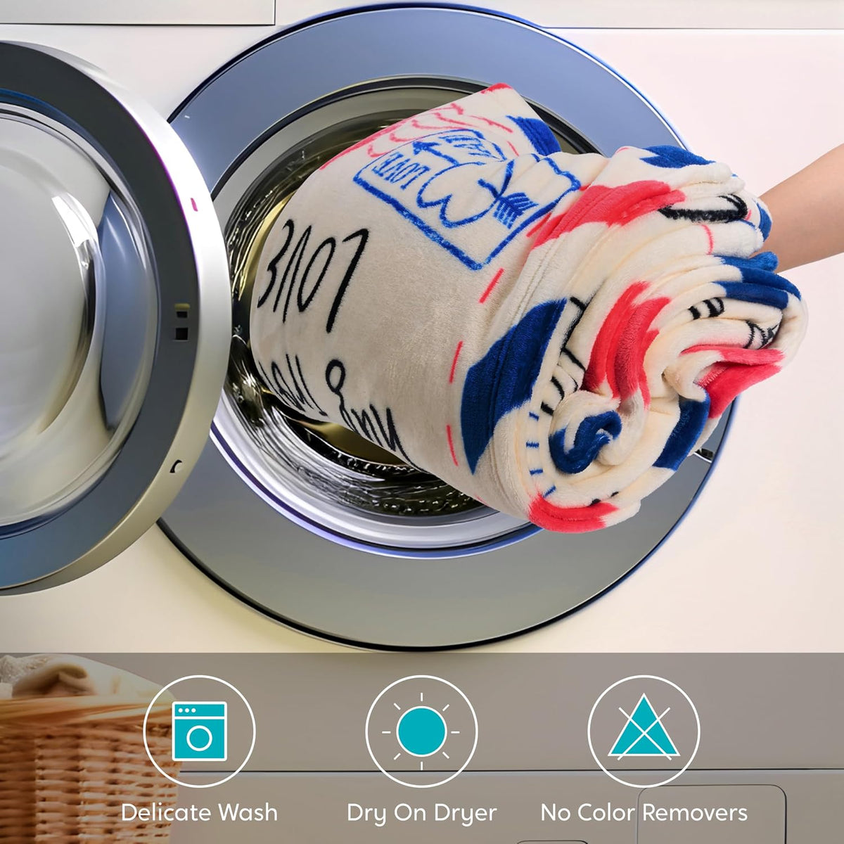 Joiedomi Gifts for Mom Blanket Birthday Gift from Daughter Son Soft Flannel Throw Blanket Presents for Mother's Day Valentines Day Christmas 50" x 60" Ivory White