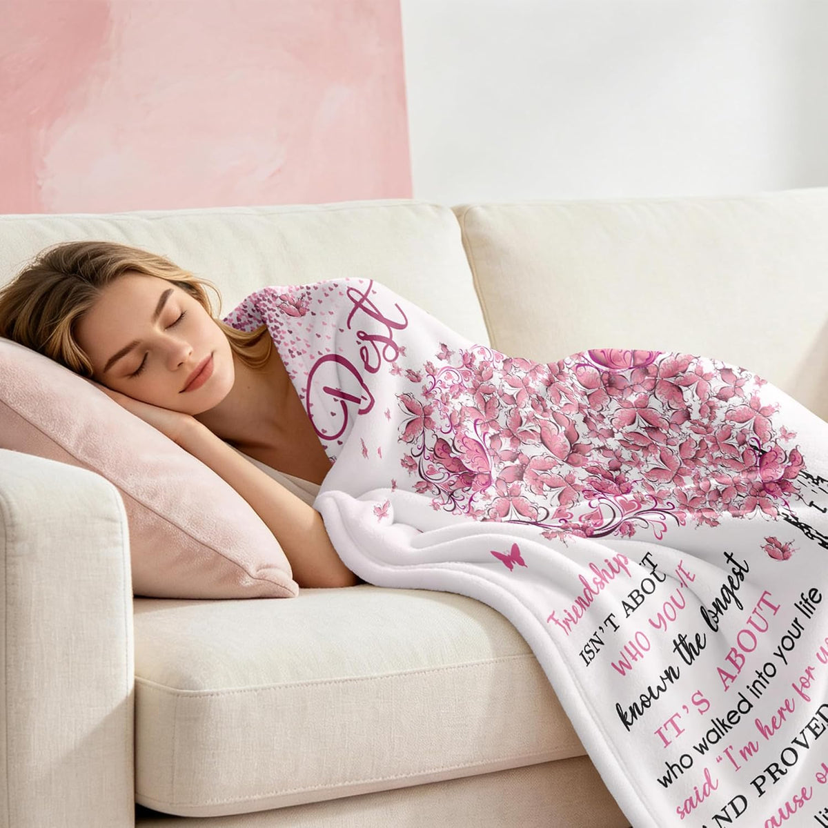 Best Friend Birthday Gifts for Women, Best Friends Blanket 60"x50"