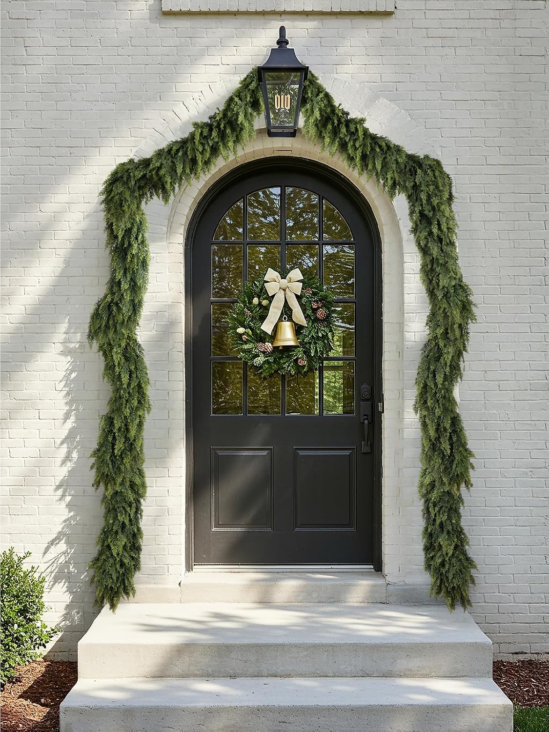9Ft Christmas Cedar Garland, Real Touch Soft Greenery Christmas Decorations