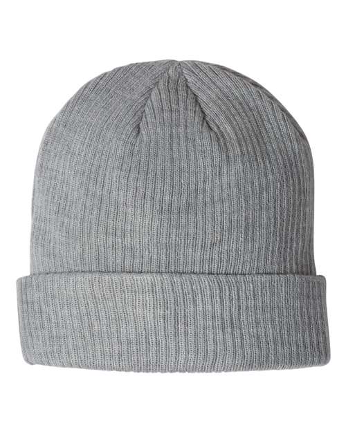 Ribbed Cuffed Beanie | USA Decoration