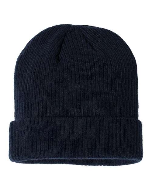 Ribbed Cuffed Beanie | USA Decoration