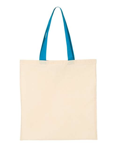 Economical Tote with Contrast-Color Handles | USA Decoration