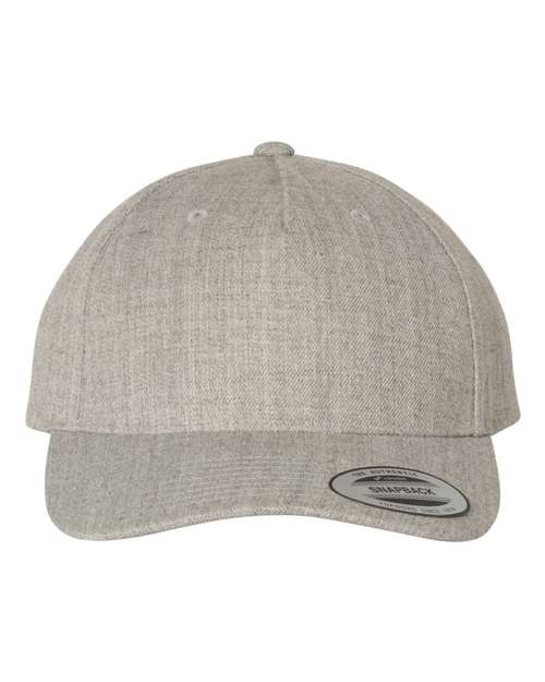 Premium Five-Panel Curved Visor Snapback Cap | USA Decoration