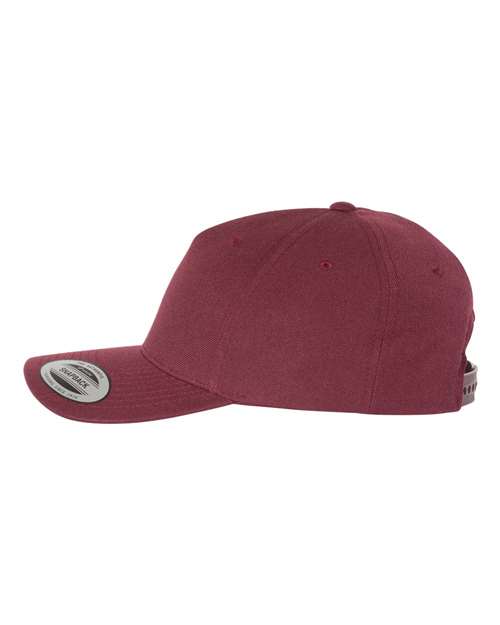 Premium Five-Panel Curved Visor Snapback Cap | USA Decoration
