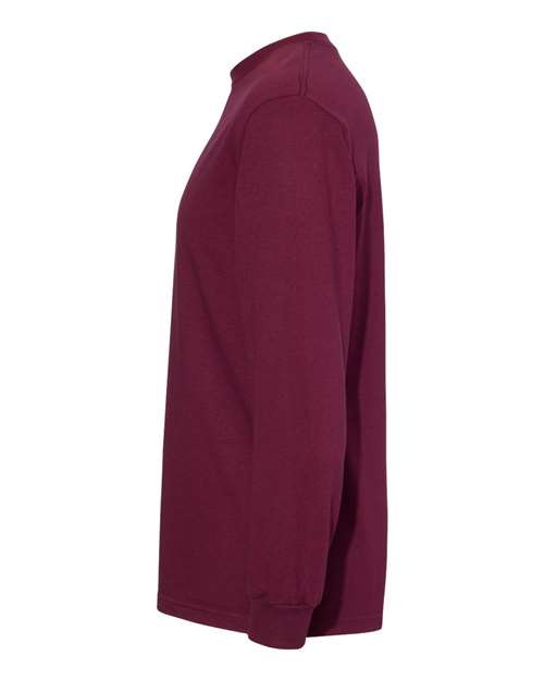 Heavyweight Cotton Long Sleeve Tee | USA Decoration