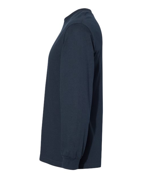 Heavyweight Cotton Long Sleeve Tee | USA Decoration