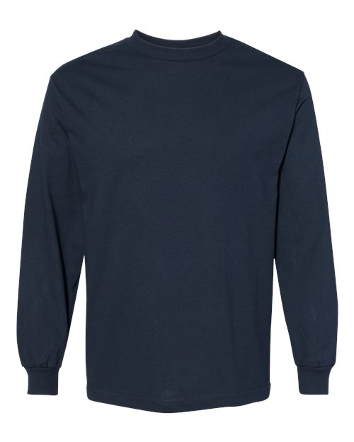 Heavyweight Cotton Long Sleeve Tee | USA Decoration