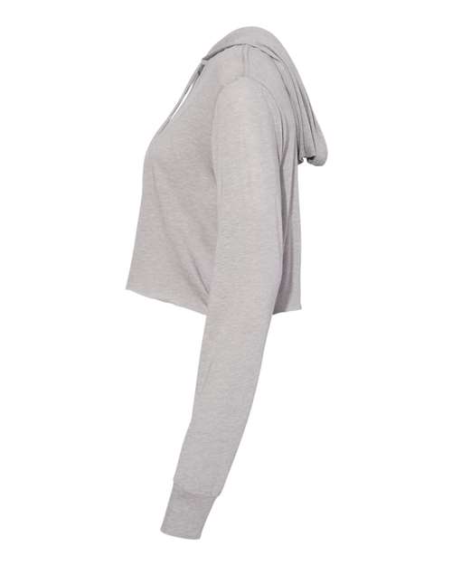 Women’s Triblend Crop Long Sleeve Hoodie | USA Decoration