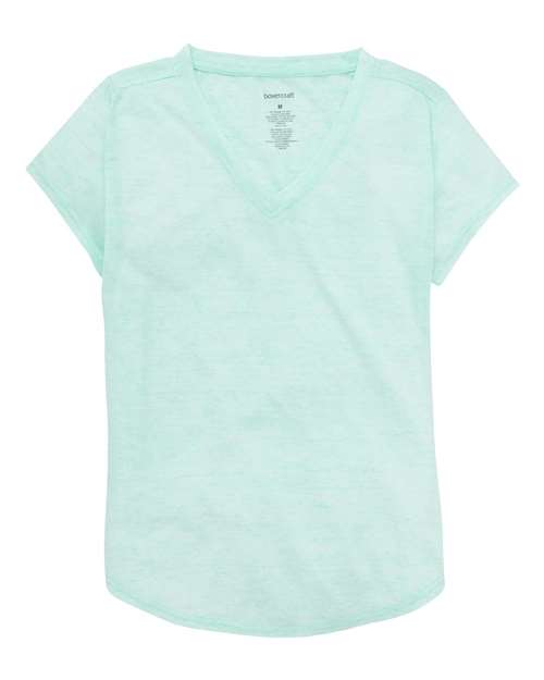 Girls' Snow Heather V-Neck T-Shirt | USA Decoration®