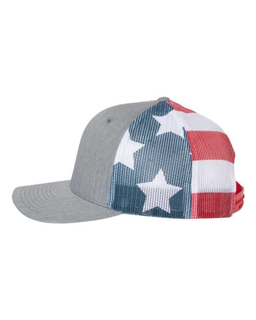 Printed Mesh Trucker Cap | USA Decoration