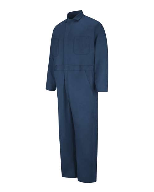 Button-Front Cotton Coverall - Tall Sizes | USA Decoration