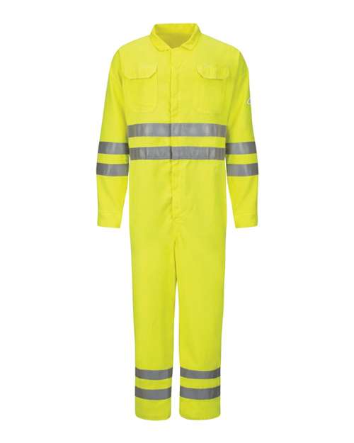 Hi-Vis Deluxe Coverall with Reflective Trim - CoolTouch® 2 - 7 oz. - Tall Sizes | USA Decoration