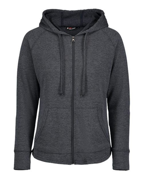 Women’s HeatLast™ Fleece Faux Cashmere Full-Zip Hooded Sweatshirt | USA Decoration