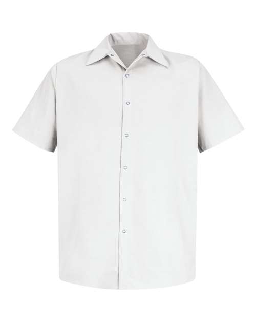 Specialized Short Sleeve Pocketless Work Shirt - Tall Sizes | USA Decoration