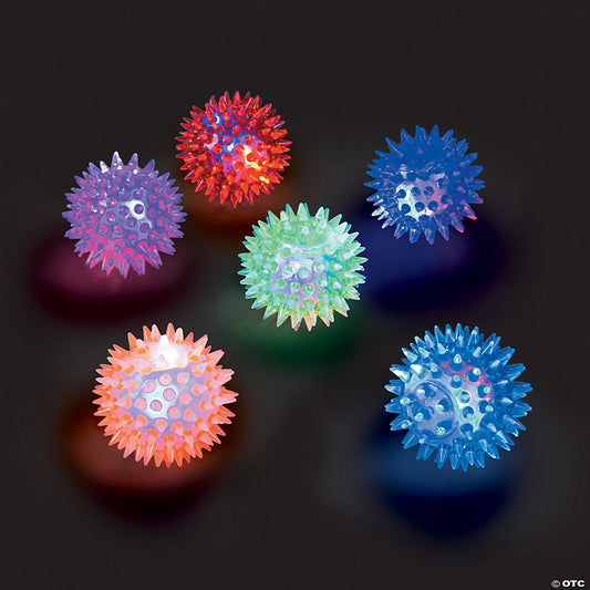Mini Light-Up Spike Balls - 12 Pc. | USA Decoration®