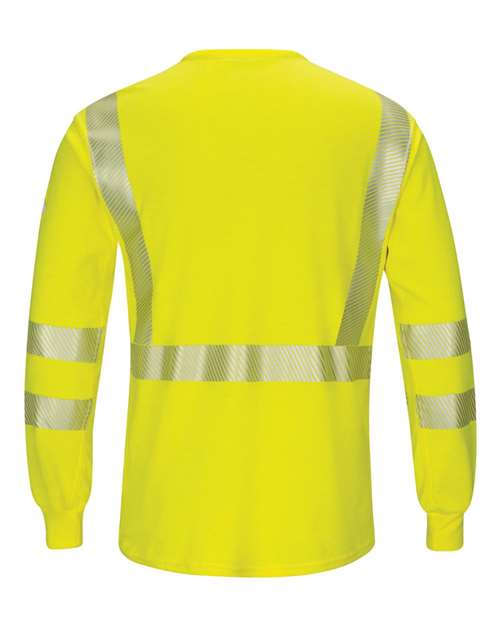Hi-Visibility Lightweight Long Sleeve T-Shirt | USA Decoration