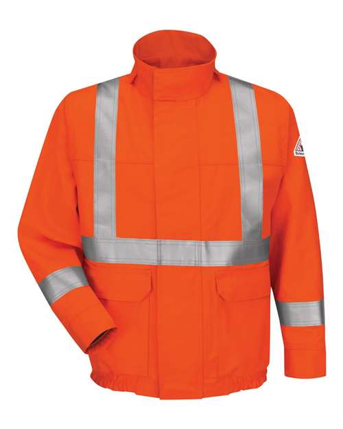 Lined Bomber Jacket with CSA Compliant Reflective Trim - EXCEL FR® ComforTouch | USA Decoration