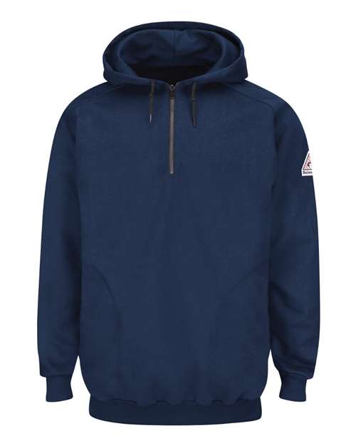 Pullover Hooded Fleece Sweatshirt Quarter-Zip - Tall Sizes | USA Decoration