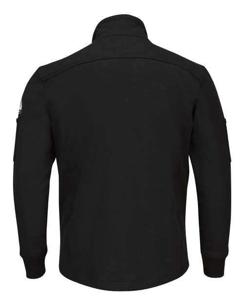 Zip Front Fleece Jacket-Cotton /Spandex Blend - Tall Sizes | USA Decoration