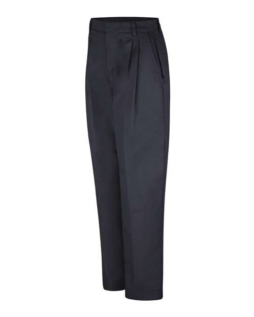 Women's Pleated Twill Slacks | USA Decoration