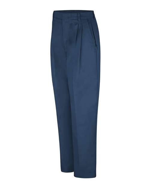 Women's Pleated Twill Slacks | USA Decoration