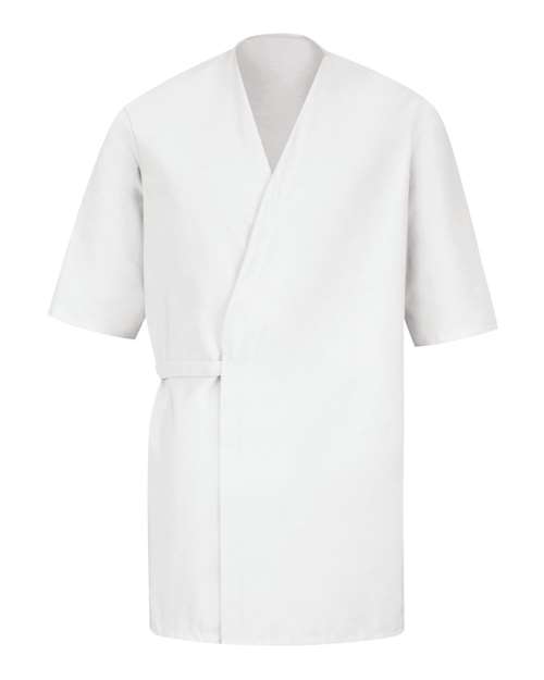 Collarless Poplin Butcher Wrap | USA Decoration
