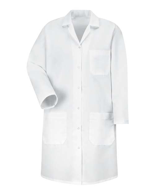 Women's Gripper Front Lab Coat | USA Decoration